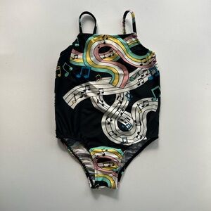Mini Rodini Toddler Girl One Piece Swimsuit Size 92/98 (1.5 -3 yrs)